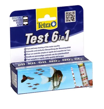 Tetra Test 6в1 набір тестів, полоски 25шт 175488 (поштучно)