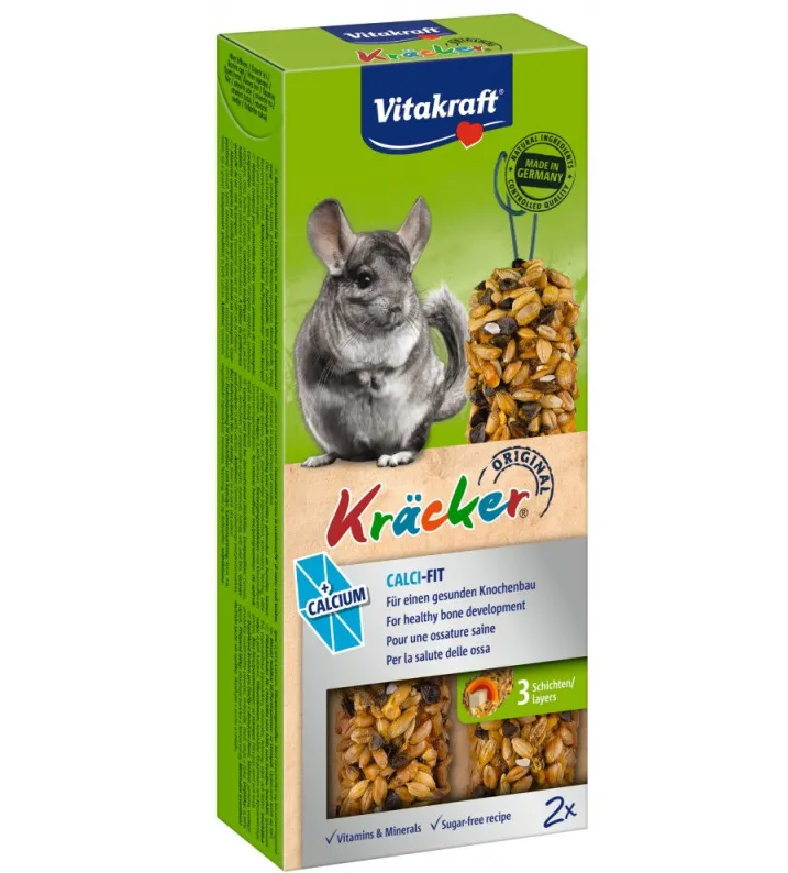 Ласощі Vitakraft Kracker для декоративних гризунів з кальцієм 2шт