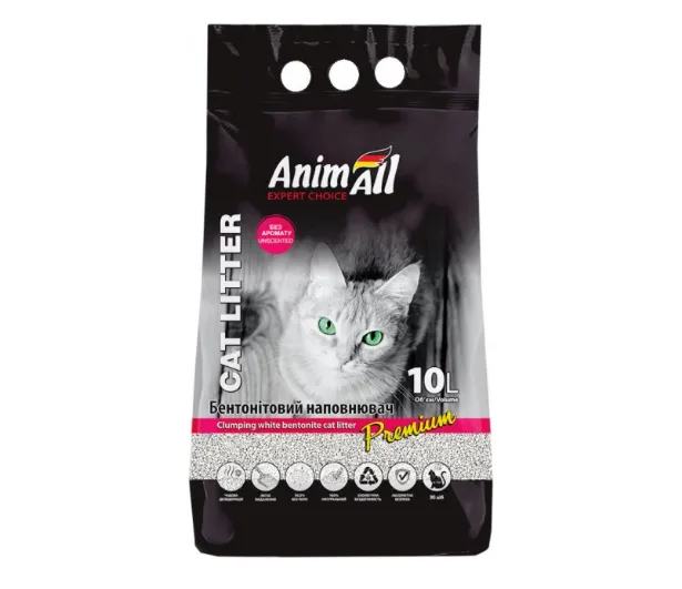 АнімАлл бентонітовий білий 10л Без запаху AnimAll