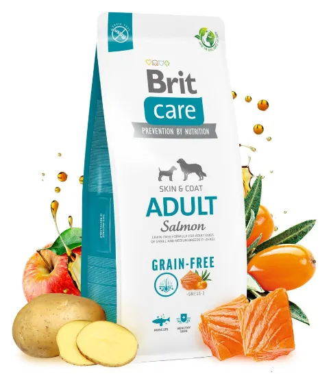 Brit Care GF Adult Small & Medium Breed Salmon Лосось (для собак до 25кг) 3кг
