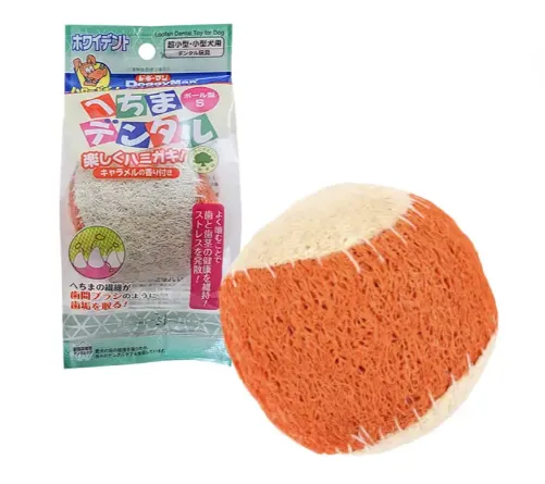 85391 Іграшка для собак DoggyMan Loofah Ball Люфа, карамель для чистки зубів 6*5.5см