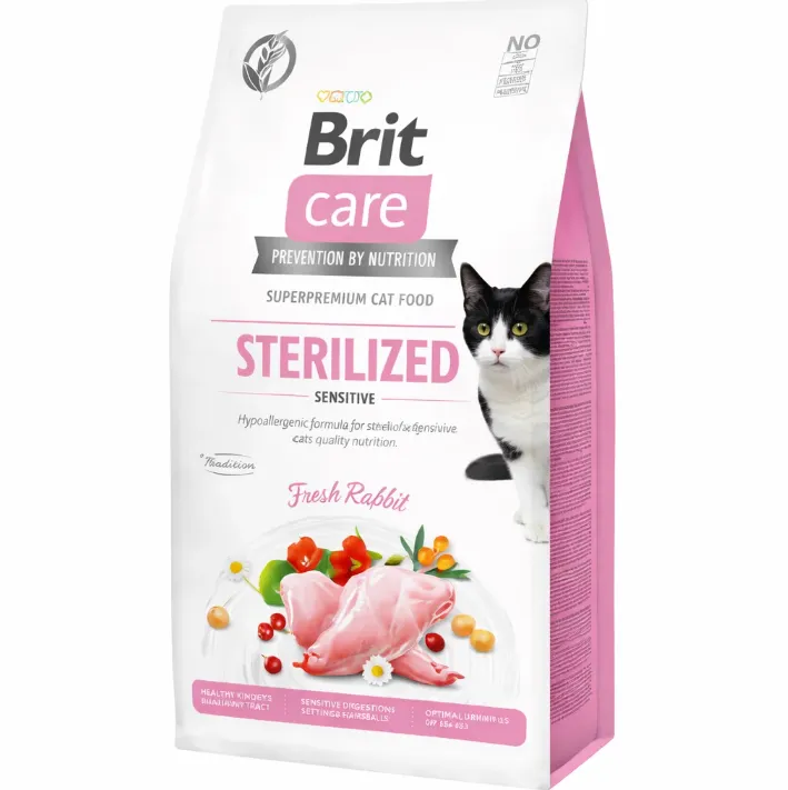 Brit Care Cat GF Sterilized Sensitive (чут.травлення для стерилізованих) 1кг