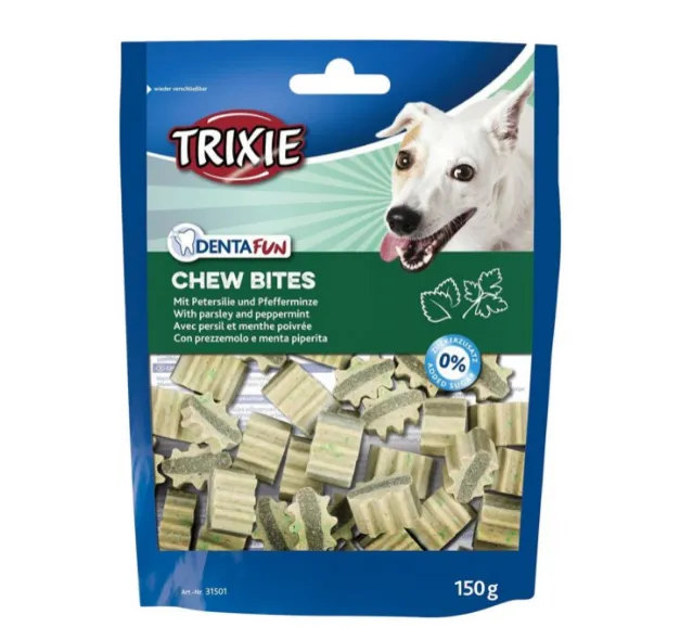 31501 Ласощі для собак Trixie DentaFun Chew Bites петрушка, м'ята 150г