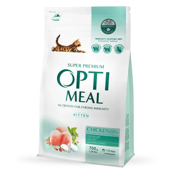 Optimeal+ для кошенят, курка 700г
