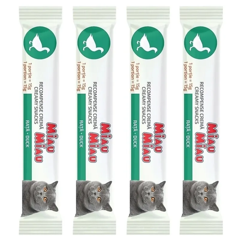 Miau Miau Duck крем-паста для котів з качкою 4*15г