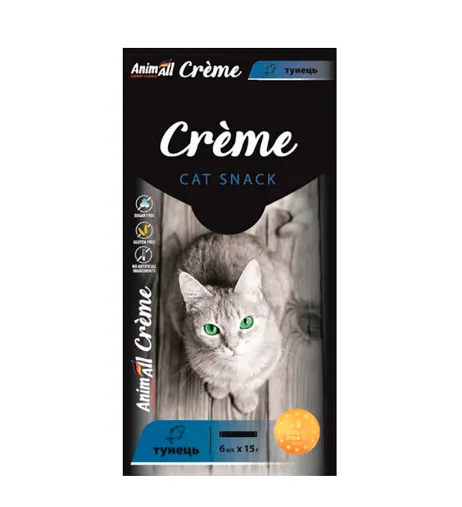 AnimAll Creme для котів зі смаком тунця 6*15г