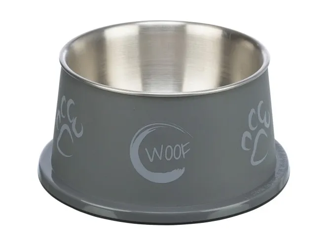 25247 Висока миска Trixie Long-Ear Bowl stainless steel 0.9л
