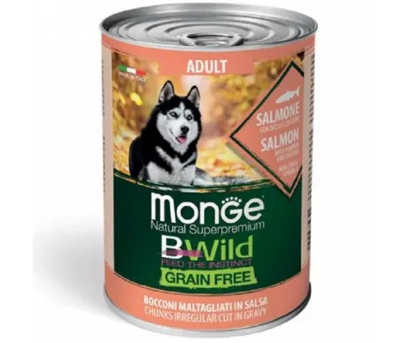 Корм для собак MONGE Adult Grain Free беззерновий лосось/гарбуз/цукіні 400г