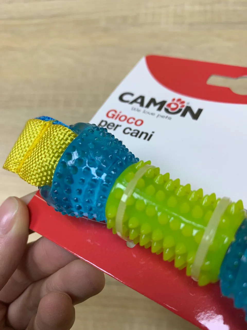 Іграшка для собак Camon Кістка TPR з стрічкою, 27см AD0394