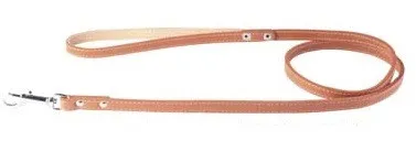 CoLLaR повідець подвійний з прошивкою (коричневий), W 20 мм, L 122 см