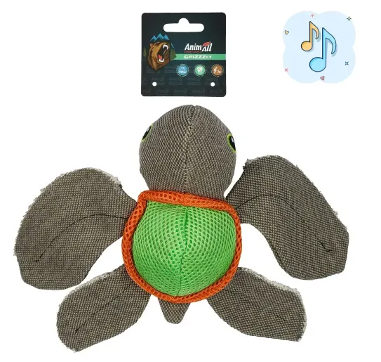 AnimAll A GrizZzly 0112 Плюшева іграшка Черепаха з кулькою 20*26*9см