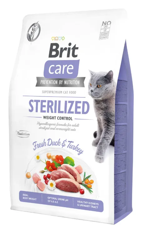 Brit Care Cat GF Sterilized Weight Control (контроль ваги для стерилізованих) 2кг
