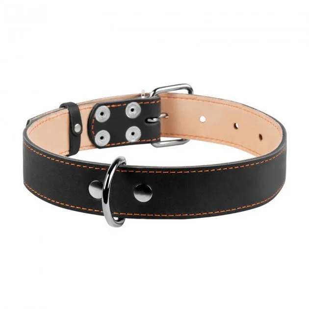 02361 Нашийник "CoLLaR" подвійний (шир.25мм, довж.38-50см) чорний