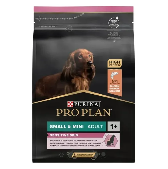 ProPlan 3кг Adult Small&Mini Sens. skin З лососем для соб. малих порід з чут. шкірою