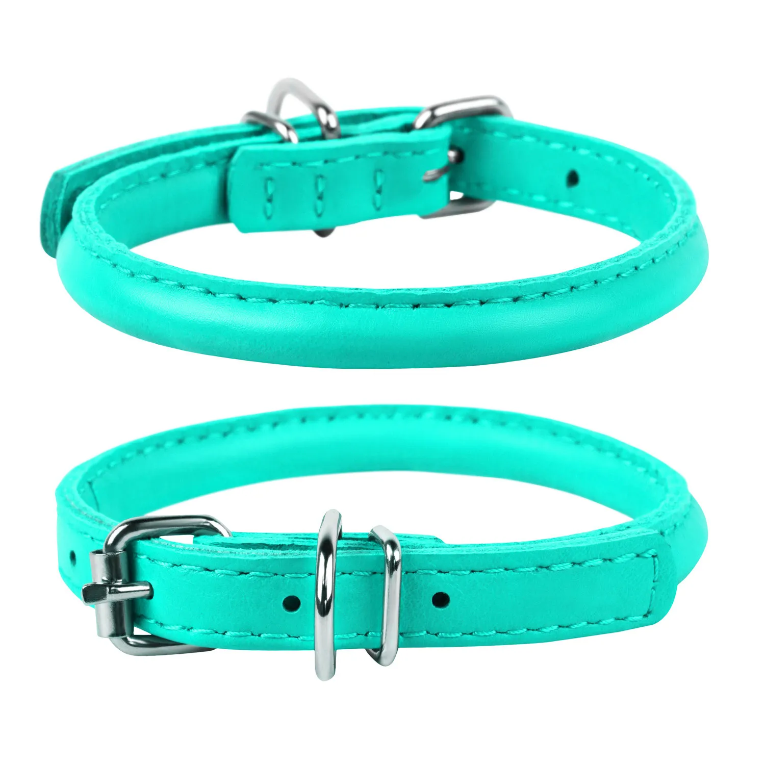 CoLLaR Glamour нашийник без прикрас для котів (ментоловий), W 9 мм, L 17-20 см