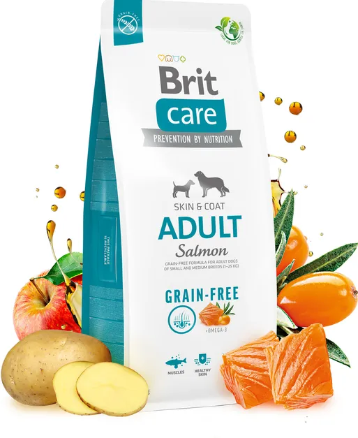 Brit Care GF Adult All Breed Salmon Лосось (для собак до 25кг) 1кг