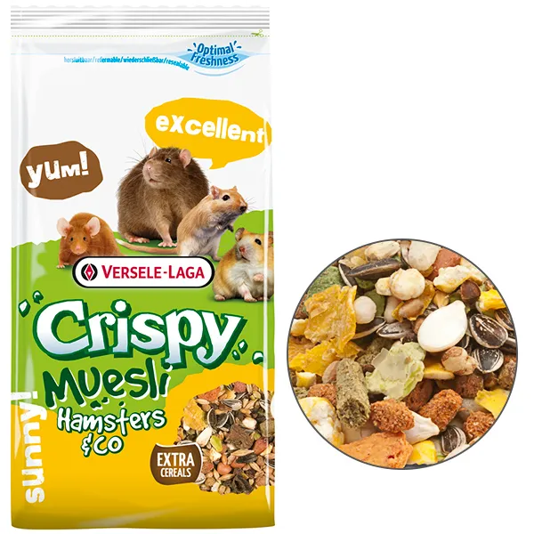 617212 VL Crispy Muesli Хом'як (Hamster&Co) зернова суміш для хом'яків, щурів, мишей, піщанок, 1кг