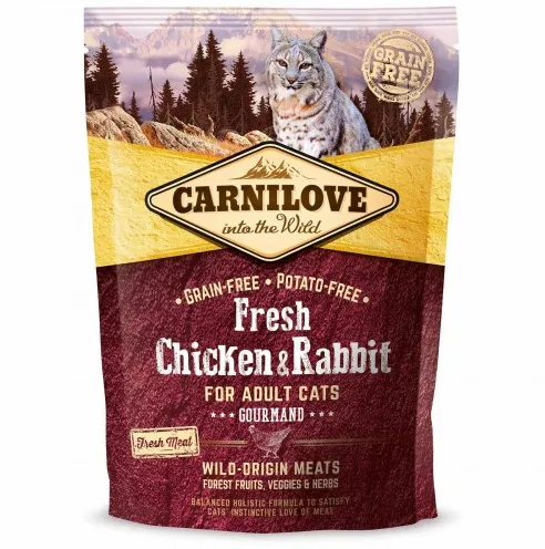 Корм для котів Carnilove Fresh курка та кролик 400г