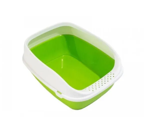 Туалет для котів з рамкою "BETA PLUS LARGE GREEN" 49*39*17
