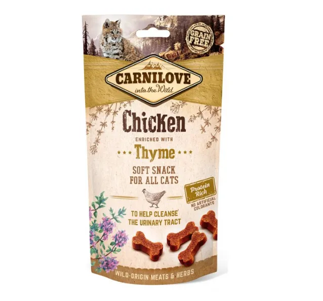 Ласощі Carnilove для котів Семі Моіст з куркою та чебрецем 50г 111376/7212