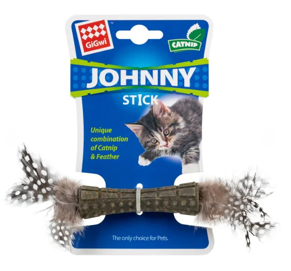 75335 Іграшка для котів спресована котяча м'ята з пір'ям GiGwi Catnip 8см