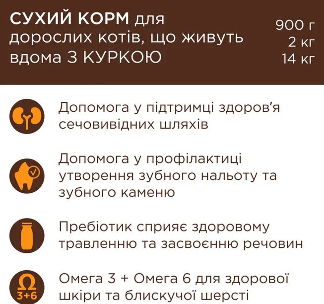 К4Л для котів Індор 4в1 2кг