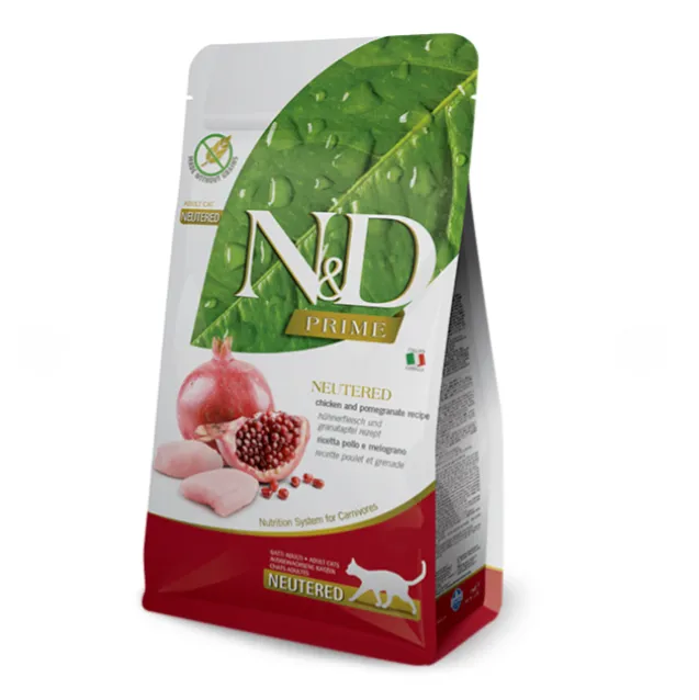 Farmina Cat N&D Grain Free Prime Chicken&Pomergranate Neutered Adult з куркою та гранатом для стерилізованих котів 1.5kg 30467