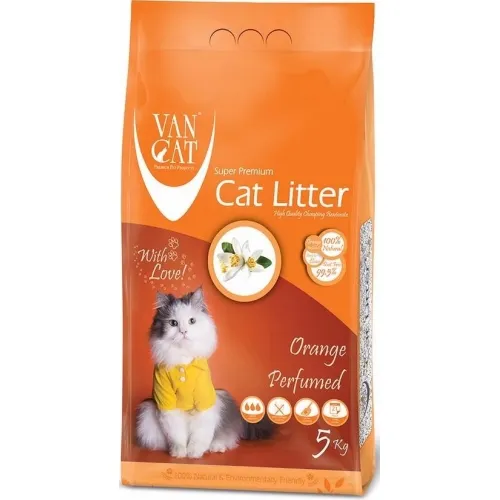 Van Cat Orange Наповнювач туалетів бентонітовий, 5 кг