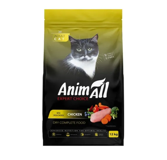 Сухий корм AnimAll для котів з куркою 12кг