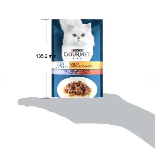 Gourmet Perle Телятина та качка 85г
