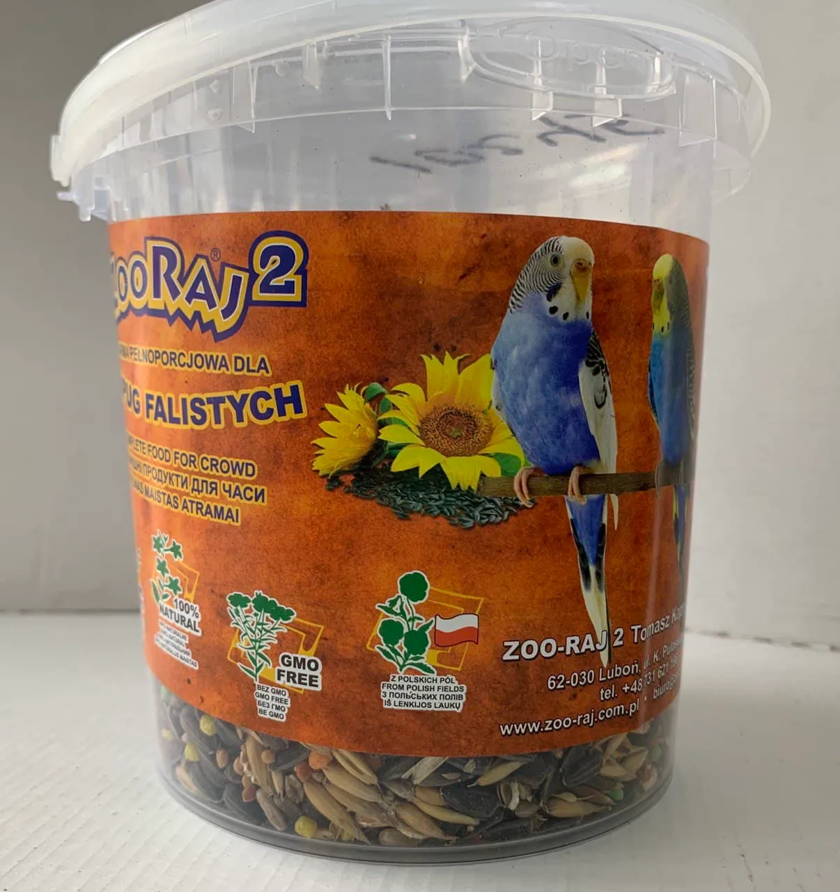 Корм Zooraj для папуг "Papuga falista" 1л