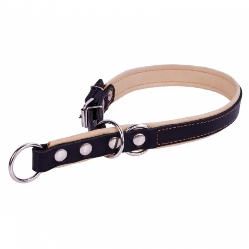 CoLLaR нашийник-зашморг подвійний з фіксатором (чорний), W 20 мм, L 50-55 см