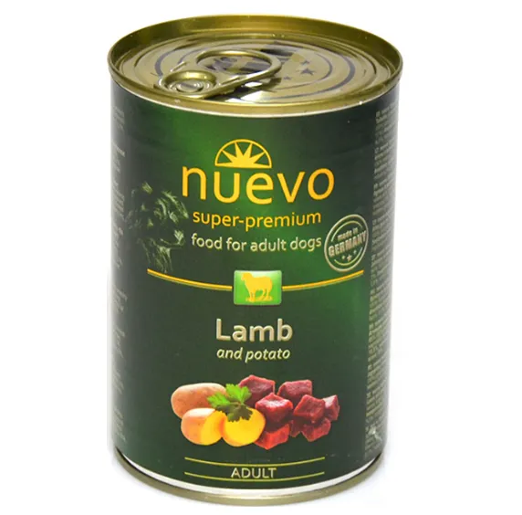 Корм для дорослих собак Nuevo з ягням 400г