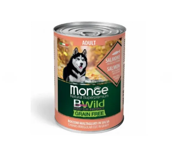 Корм для собак MONGE Adult Grain Free беззерновий лосось/гарбуз/цукіні 400г