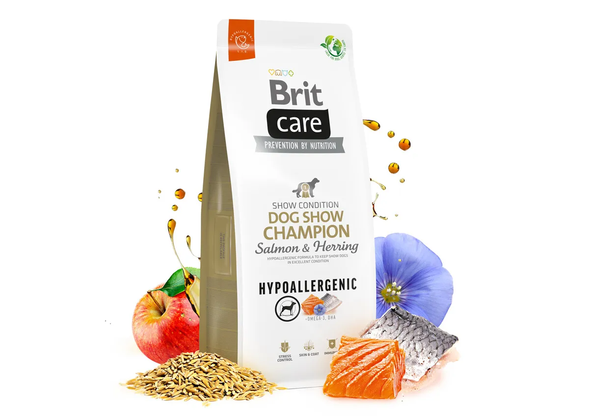 Brit Care Hypoallergenic Dog Show Champion Salmon&Herring лосось і оселедець 3кг