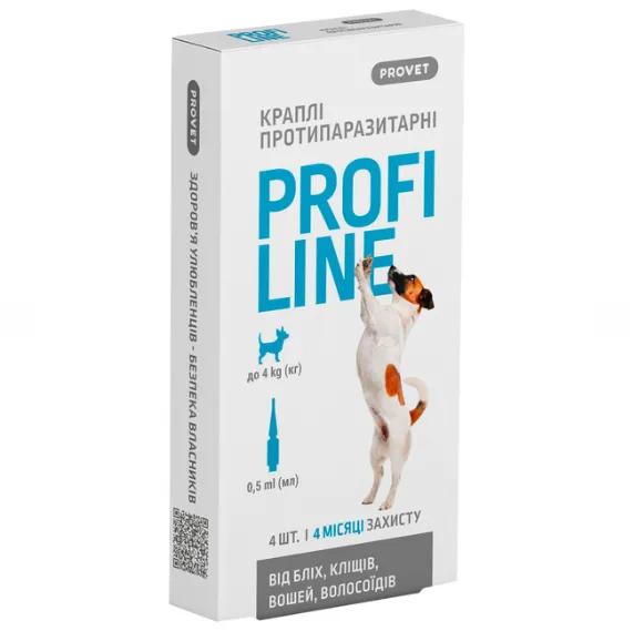 Краплі протипаразитарні ProVET Profi Line для собак до 4кг