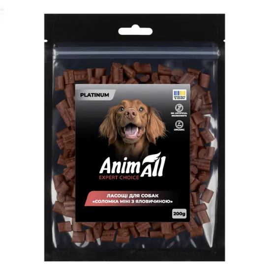 AnimAll Platinum Соломка міні з яловичиною для собак 1кг 185 983