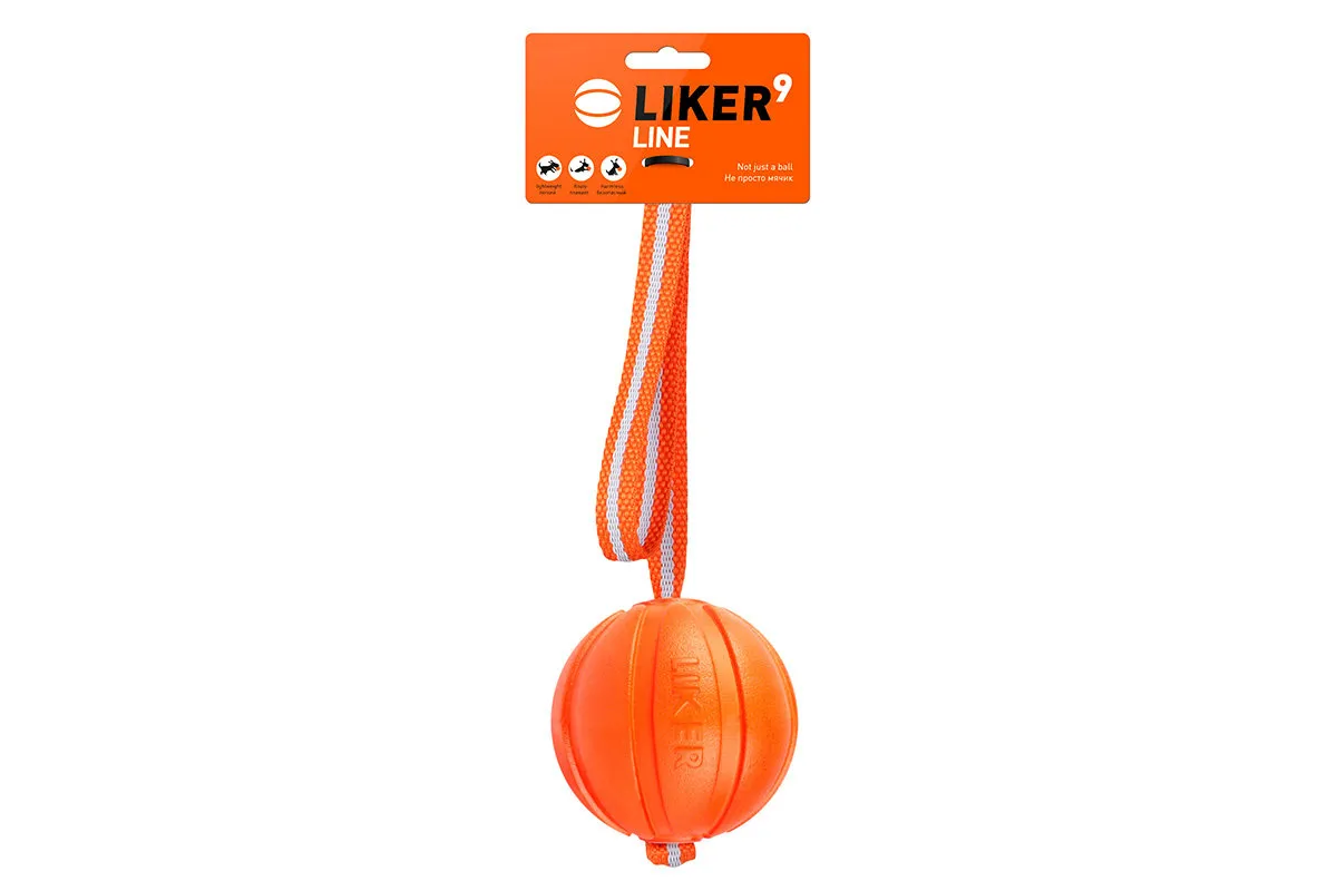 CoLLaR Liker Line 9 - м'ячик на стрічці для собак великих порід, 9 см