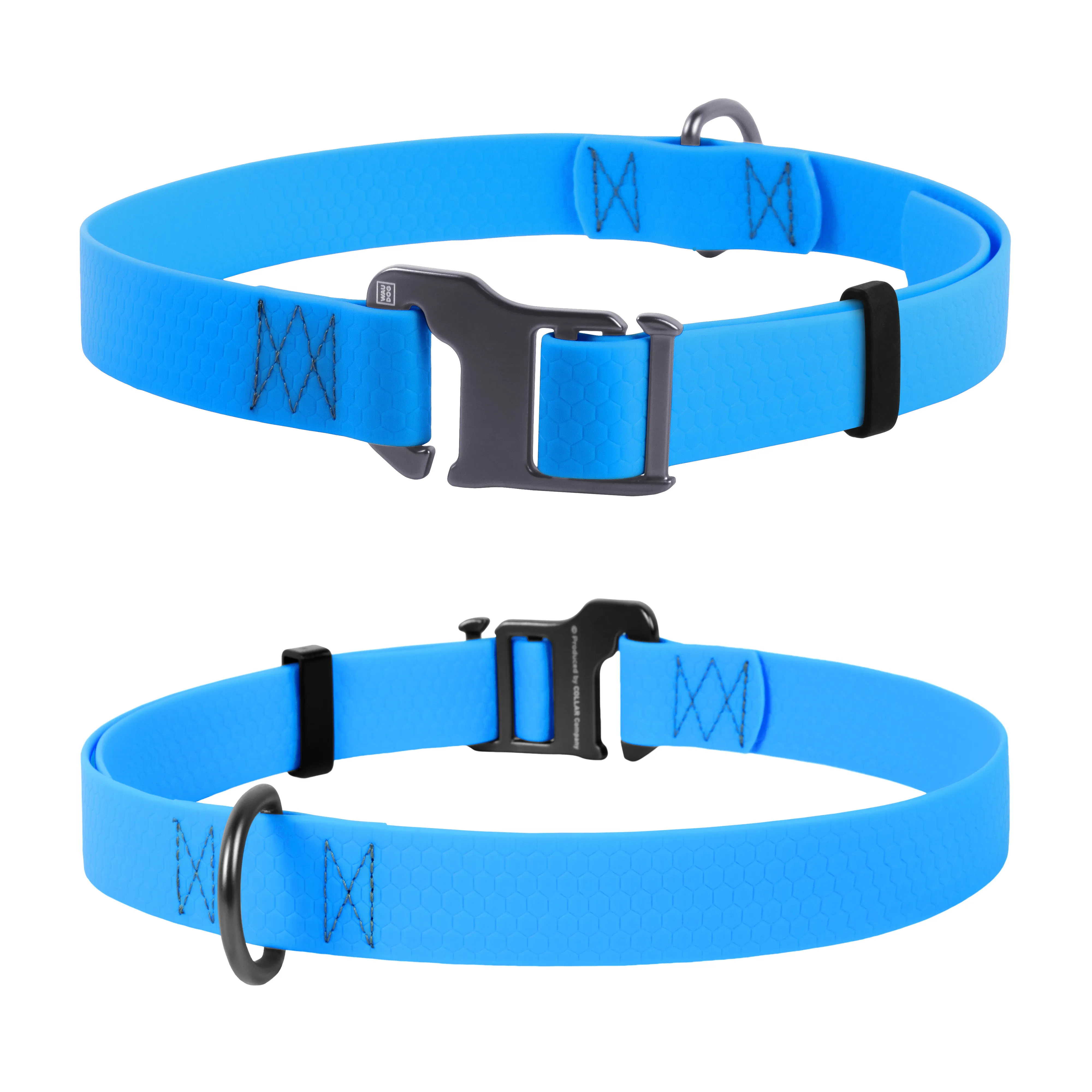 CoLLaR WAUDOG Waterproof нашийник водостійкий (блакитний), W 25 мм, L 35-70 см