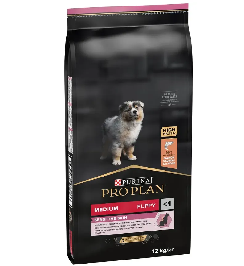 ProPlan Puppy Medium з лососем для цуц. середніх порід з чут. шкірою 1кг