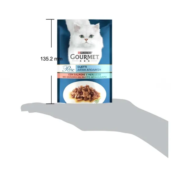 Gourmet Perle Лосось, сайда 85г