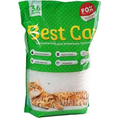 Best Cat FOX Силікагелевий гігієнічний наповнювач, 3.6 л
