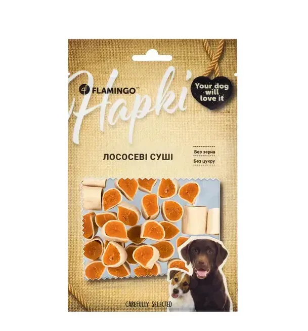 Flamingo Лососеві суші для собак 75г