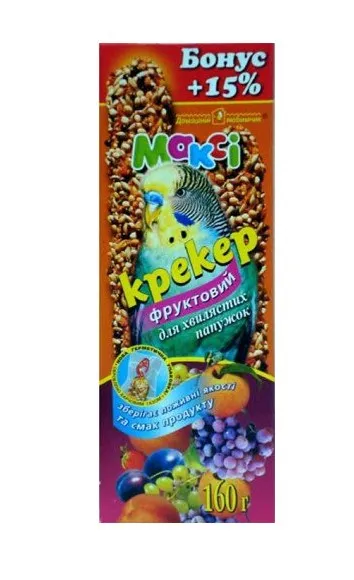 Максі крекер для папуг фруктовий