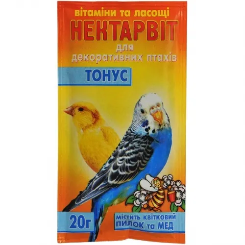 Нектар-Віт "Тонус" (вітаміни для папуг), 20г