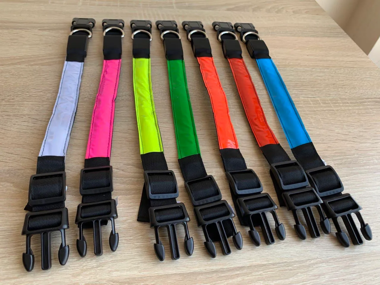 Нашийник LED плівка однотонний S (2,5см/35-43см)