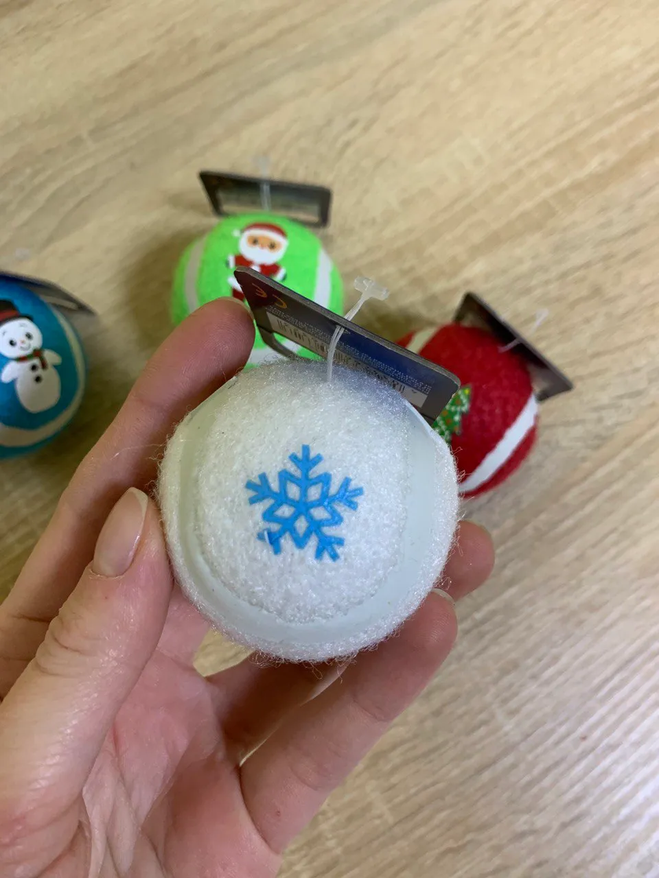 65632 М'яч Xmas тенісний "Новорічний" 5см