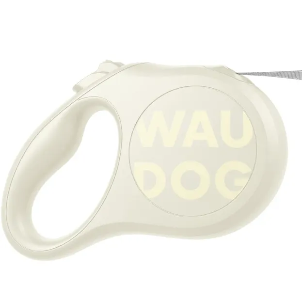816215 Повідець-рулетка WAUDOG R-leash Monochrome White S до 15кг, 5м світловідбив. стрічка, білий