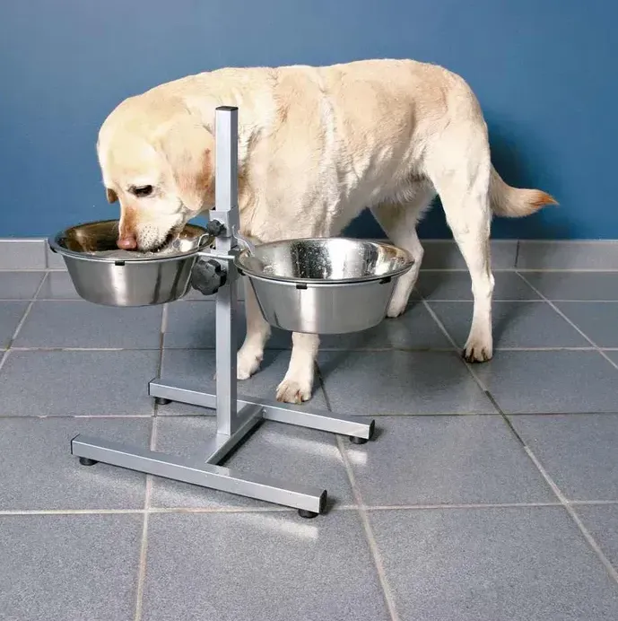 24922 Стійка з мисками Trixie Dog Bar нержавіюча сталь 2шт*2.8л/24см