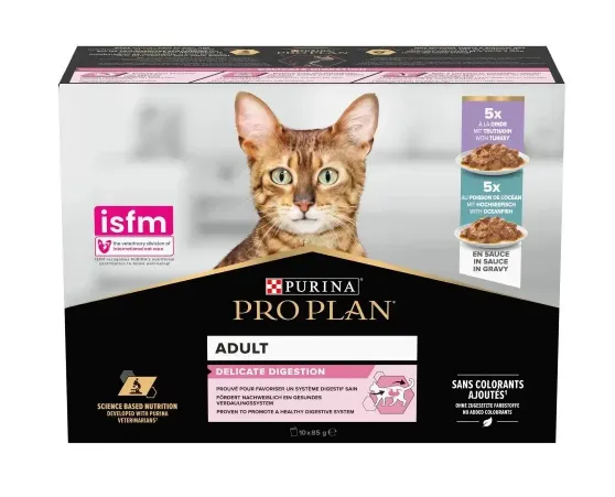 ProPlan Delicate Мультипак індичка/океанічна риба 10шт*85г